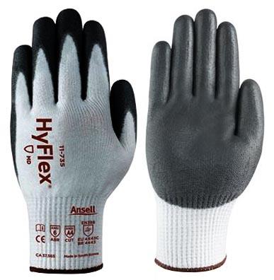 ANSELL HYFLEX 11-735 PU PALM COAT - Tagged Gloves